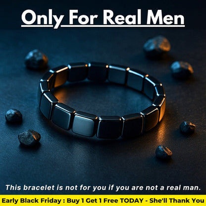 Hemistone Hematite Bracelet : Reawaken the dominant man within you